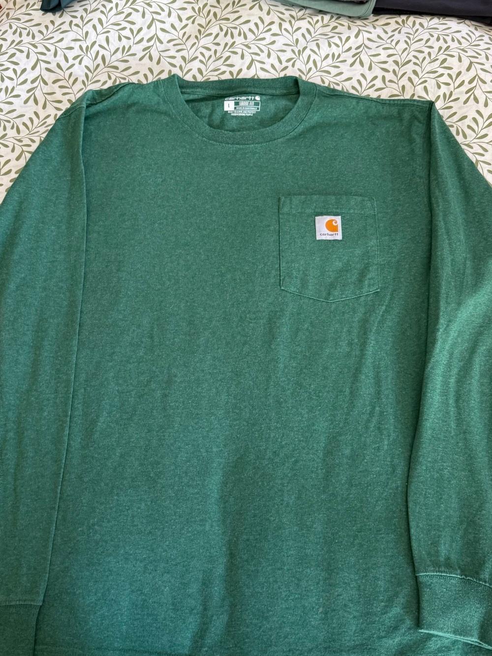 Carhartt Men's Crewneck Pocket Sweater - Forest Green